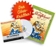 Bild: die Pantoffelpirat-Hrbuch-CD und Buch